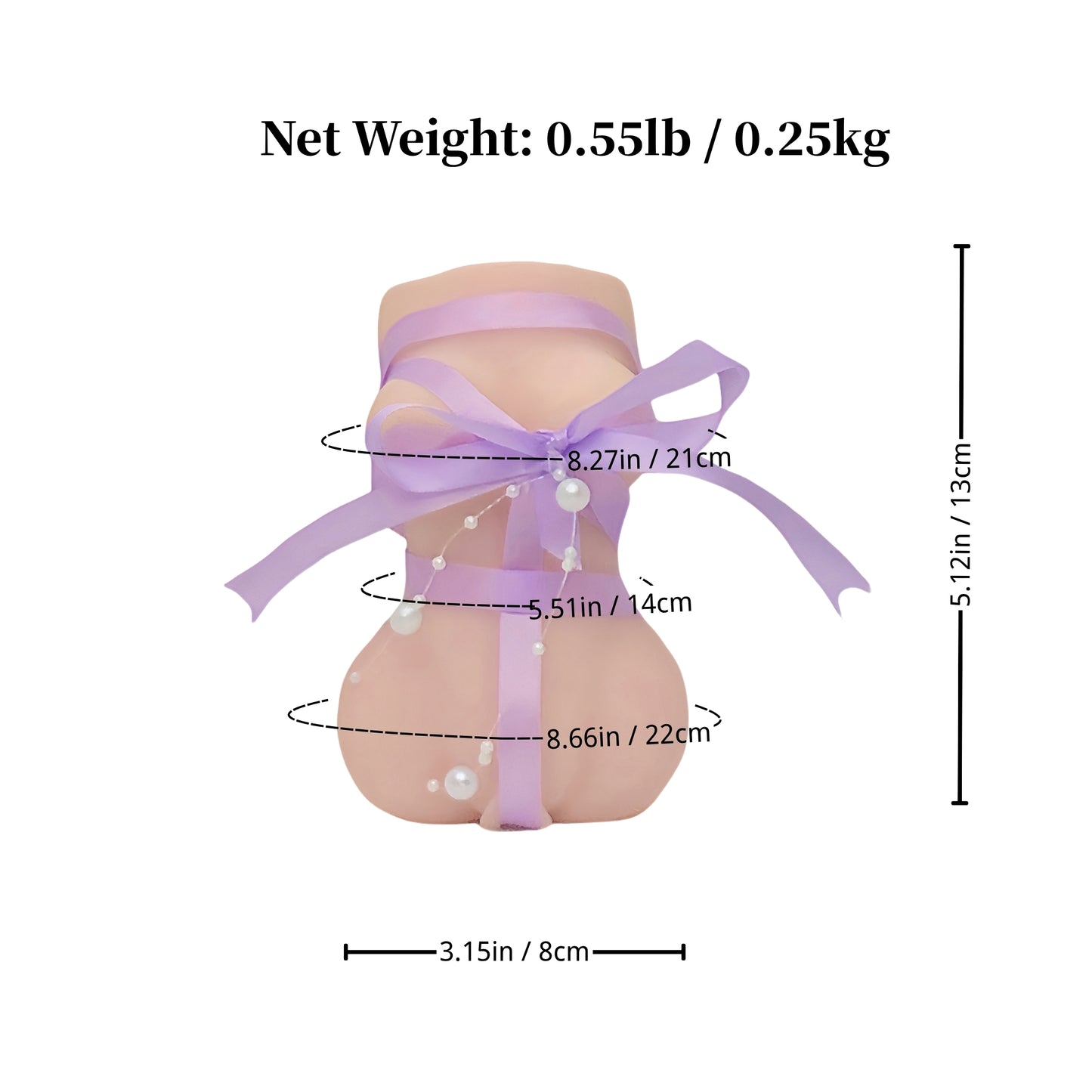 Mini Thalysse: Mini Sex Doll Torso Nice Tits Male Masturbator(Lucky gift; not for sale)