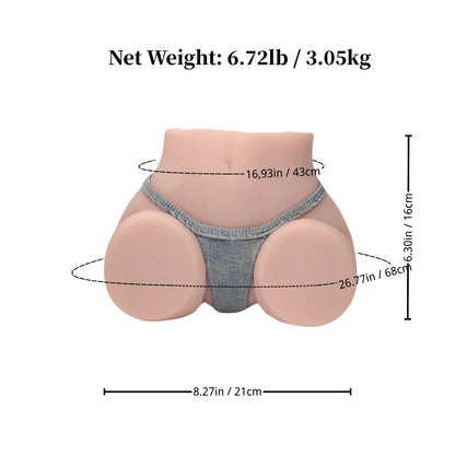 Khione: Realistic Torso Male Sex Butt Toy