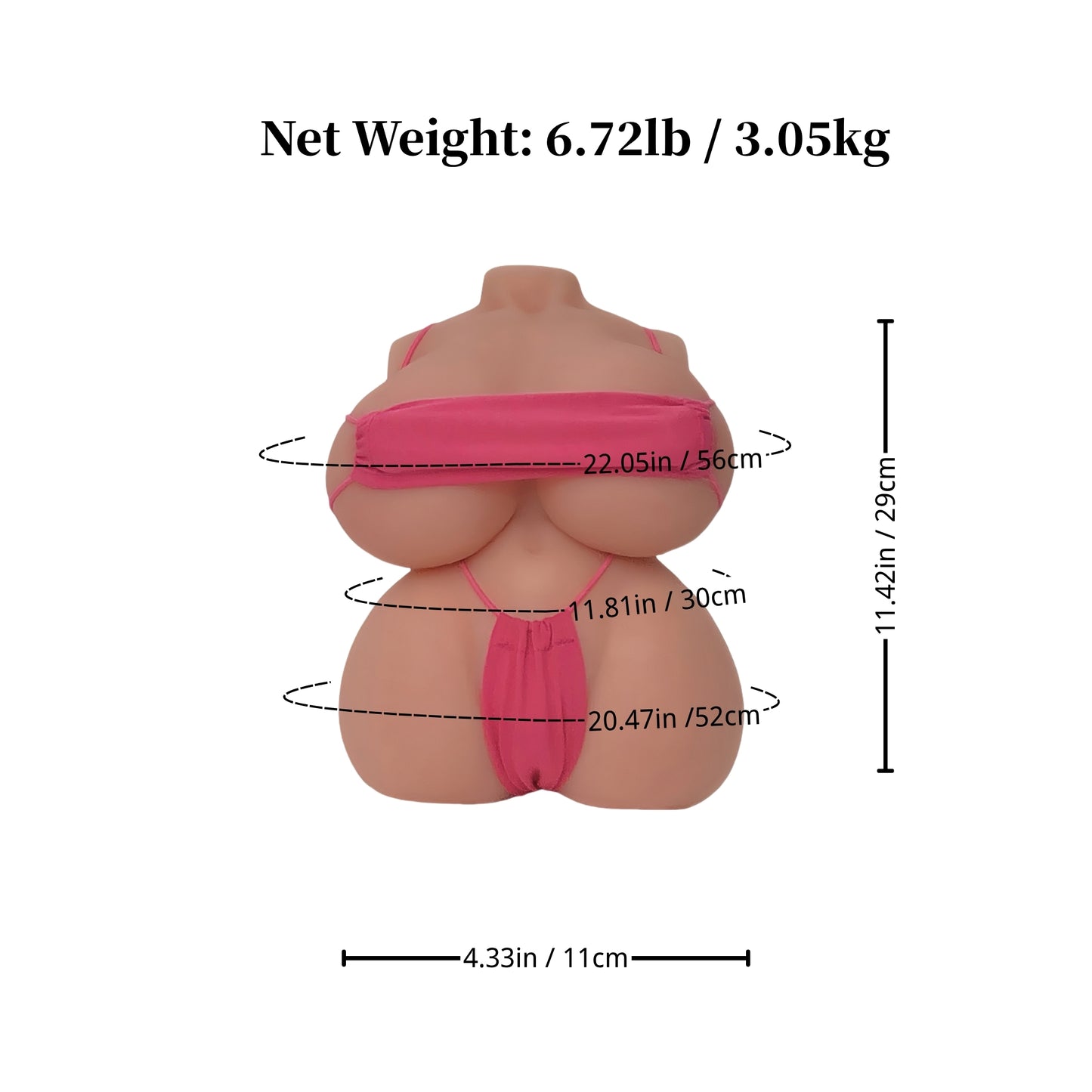 Blythe: 3,4 kg TPE-Sexpuppe für Männer, große Brüste, echte vollbusige Liebhaberin