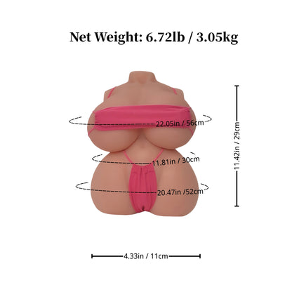 Blythe: 3,4 kg TPE-Sexpuppe für Männer, große Brüste, echte vollbusige Liebhaberin